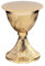 Altarkelche Kelch mit Patene vergoldet, Höhe 17 cm