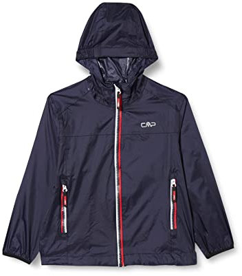 CMP - Veste enfant avec capuche anti-pluie, Marine, 128