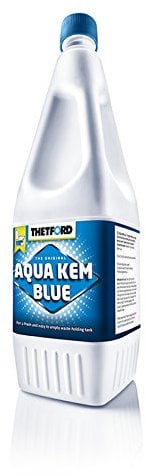Thetford Aqua KEM Blue - 2 litres de liquide pour traitement des eaux noires, pour WC chimique de camping-car