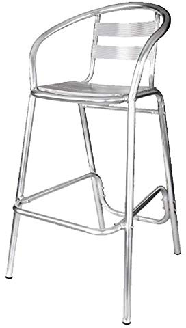 Alu Barhocker aus Aluminium, Höhe 103 x 58 x 52 cm, stapelbar