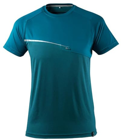 Mascot 17782-945-44-XS Arbeit T-Shirt Mit Brusttasche Größe XS, dunkelpetroleum