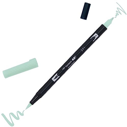 Tombow ABT Dual Brush Pen, ABT-291, Stift mit zwei Spitzen, perfekt fürs Hand Lettering und Bullet Journal, wasservermalbar, alice blue