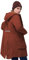 33,000ft Damen Wintermantel Lange Warme Winterjacke Wasserdichte Winddichte Parka Regenjacke Verdickene Funktionsjacke Mit Kapuze Übergangsjacke Outdoorjacke, Kirschrot L