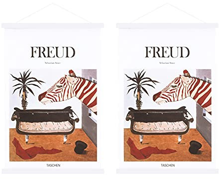 Sanauto A4 Poster Frame Hangers 21cm, Magnetic Wooden Poster Hanger Rails Magnet Frame Hanging Kit for 21x30 20x16 Landscape Large Size Wall Map (21cm, White, 2 Packs)