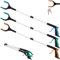YOUEON 3 Stück Faltbare Greifzange für Ältere, 80 cm Greifzange, Handliche Müllklaue, Greifhilfe zum Aufsammeln von Müll, Gartenzange, Müllsammler, 3 Farben