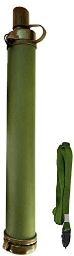 LYEAA Outdoor Portable Camping Filter, Straw Water Purifier Filtration System Portable Filter Outdoor Wild Life Emergency Hiking Drinking Water Filtering Survival Tools