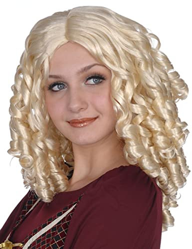 Orlob Kostüm Zubehör Damen Perücke Engel Locken blond Karneval Fasching