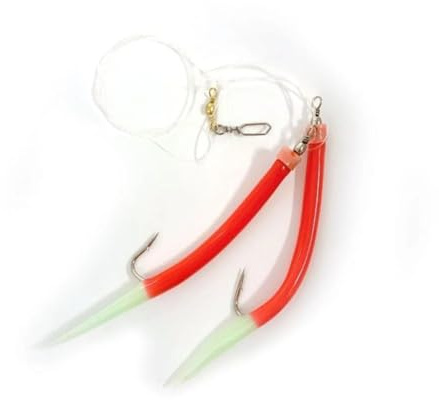 Fladen Gummi Makk Vorfach rot-Fluo Makk-System (6/0)