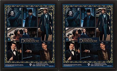The Secrets of Dumbledore - Characters - fertig gerahmtes 3D Poster - Größe 20x25 cm