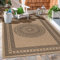 Carpetsale24 Outdoor Teppich 240x340 cm – Wetterfester Teppich in Jute-Optik – Extra großer Flachgewebe Teppich für Terrasse, Balkon, Wohnzimmer & mehr