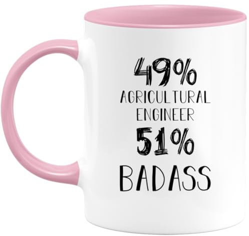 quotedazur - Mug 49% Ingeniero Agrónomo 51% Chingón - Taza Divertida Para Hombres Y Mujeres - Regalo Para Cumpleaños, Navidad, Jubilación Ingeniero Agrónomo, Trabajo, Colega