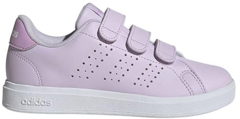 adidas Advantage Base 2.0 Shoes Children, Scarpe da Tennis, Ice Lavender/Bliss Lilac/Cloud White, 34 EU