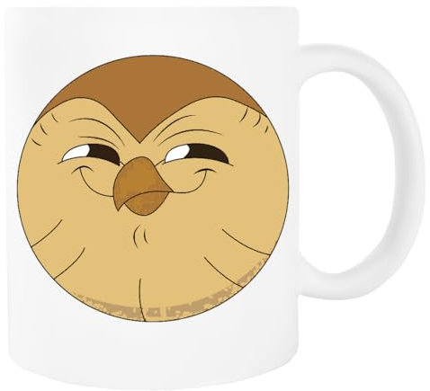 Jinbetee Hooty souriante La maison du hibou Mug Blanc Ceraminc Gobelet à Boire