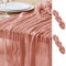 Asee'm 2PCS Tischläufer Käsetuch 300 x 90cm Dunkle Rose Boho Transparente Läufer Tisch Hochzeit Gaze Stoff Rustikale Käse Tuch für Braut Dusche Party