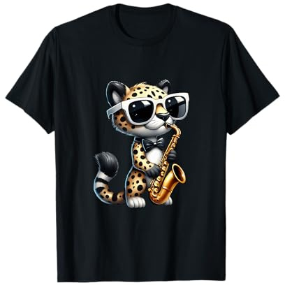 Lustiges Tier mit Saxophon T-Shirt