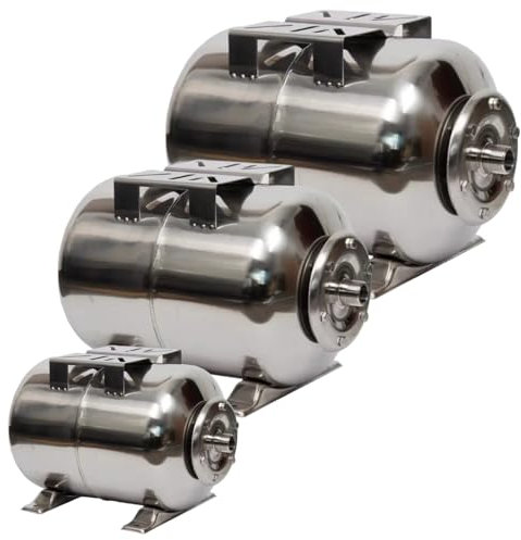 PAG Turbo GmbH® - Edelstahl Druckkessel Membrankessel Ausdehnungsgefäß 24L 50L 100L mit EPDM Membran (50L)