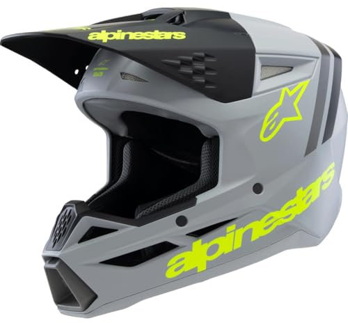 Alpinestars Kids Motocross-Helm S-M3 Grau Gr. L
