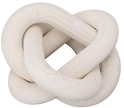 HAOHIZE Holzknoten-, 3-gliedrige Holzkette, Gliederationen, Couchtisch-ation, Ative Wohnaccessoires, Holzkunst, Handwerk, Ative Holzkette für Zuhause, (Weiß)