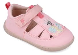 Garvalín Sandalias respetuosas para chica 252346 Lona Jirafa de la talla 20 en color ROSA_B032
