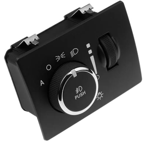 GLILAR Lichtschalter Scheinwerfer Kompatibel Mit Chrysler Für 300C 2006 2007 Auto-Scheinwerfer-Nebelscheinwerfer-Lampen-Steuerschalter 68189148AA