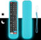 Custodia Telecomando in Silicone Compatibile Con Hisense EN2BI27H EN2BF27H EN2BB27H EN2X27HS EN2D27 EN2AK27H TV Telecomando Copertura Protettiva Antiurto Con un Cordino(Blu Fluorescente)