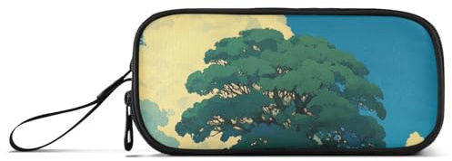 Cartoon Animation Sense Gelbes Feld Nylon Große Bleistifttasche Hohe Kapazität Federmäppchen für Jungen Schreibwaren Tasche für adrette Schulmädchen
