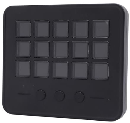 Bewinner Stream -Controller, Live -Produktionskontroller mit 15 Anpassbaren LCD -Tasten und Einstellbaren Ständer, Kabel -Streaming -Controller für Content Creators Gamer, Programmierbare