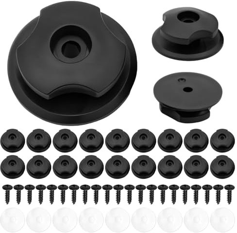 Wxgoqrcn 30 Kits d'oeillets Autocollants Anneau Arrimage Crochet Remorque Attache Remorque Amenagement Utilitaire Oeillets pour Baches sans Trace Matériau Durable, Fixation sécurisée pour Bagages