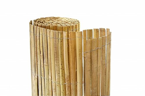 Dixiestore - Canisse en Bambou PREMIUM - 1,8 x 5 m - Fabriquée en Bambou Durable Tonkin - Traité à la Vapeur et Débarrassée de Ses Sucres, Résistante aux Moisissures - Brise-Vue Extérieur