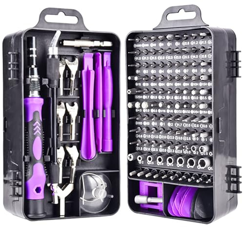 135 in 1 Feinmechaniker Werkzeug Set,Mini Schraubenzieher, | Feinmechaniker Schraubendreher Set mit 115 Bits,für PC Computer Laptop PS Uhr Spielzeug Xbox Kamera