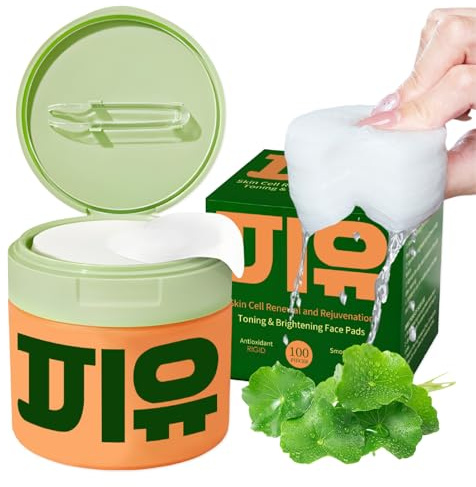 Centella Toner Pads 100PCS - Toner Pads Korean Skincare - Pa-ds Gesicht mit Centella Asiatica, Niacinamid & Snail Mucin - Beruhigend Korean Ton-er - Anti-Aging & Feuchtigkeitsspendend Gl-ow Pad
