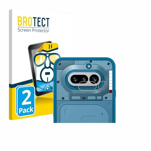 BROTECT Schutzfolie für Nothing Phone (4a) | (NUR Kameraschutz) 2 Stück Transparenter Displayschutz Made in Germany Klare Displayschutz-Folie Clear Einfache Montage