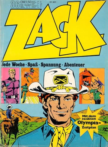 ZACK Magazin 1972/Nr 36, (Blueberry, Mick Tangy, Michael Vaillant, Kasimir, Dany Futuro, Andy Morgan)