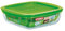 Pyrex 4936458 Cook&store Plat À Four En Verre Carré Avec Avec Couvercle 20x17 Cm