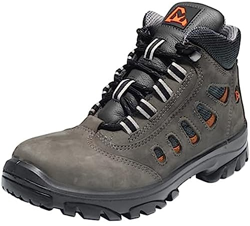 Emma Safety MM76054637 Mid Boot Version of The Rocky Safety Shoes - Moulds Itself to The Foot - Weather-Proof - Model: Ranger - Size EU: 37 - Colour: Grey