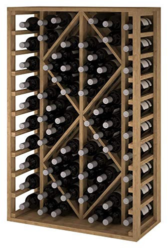 Expovinalia Weinregal aus Kiefernholz mit Einer Kapazität für 70 Flaschen, Holz, Eiche, one Size