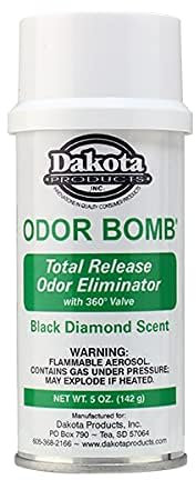 Dakota Car ODOR BOMB - Total Release Odor Eliminator / Air Freshener - BLACK DIAMOND