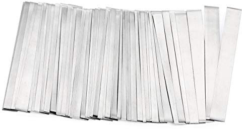 SHONAN Pure Nickel Strip 99.6% Nickel, 2 Inches Nickel Strips, 0.15x6x50mm Soldering Tabs for High Capacity 18650 Lithium Battery Pack, Li-Po, NiMh and NiCd Battery Pack and Spot Welding, 50 Pcs