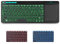 Rii K18+ Clavier sans Fil Français (AZERTY) Clavier de Bureau Clavier bureautique avec Souris Tactile de Grande Taille Intégrée Wireless, Batterie Li-ION Rechargeable