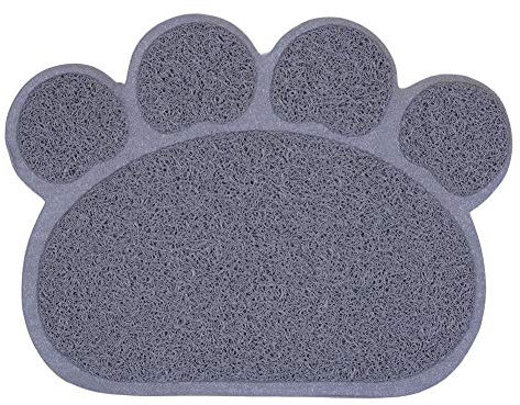 Gutyan Napfunterlage Futterunterlage Multifunktionale PVC-Pfote Form Hund Katze Wurf Matte Haustier Kitty Dish Futternapf Tischset Anti-Rutsch-wasserdichte Auflage