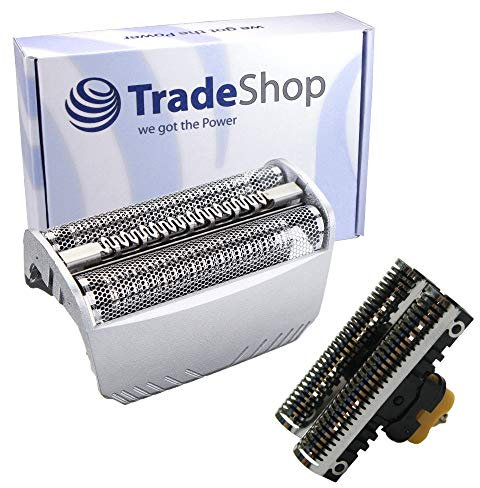 Hochwertiges Kombipack Scherfolie 30s + Klingenblock kompatibel mit Braun 7511 7514 7515 7516 7520 7526 7540 7546 7564 7566 757 7570 7630 7640 Rasierer