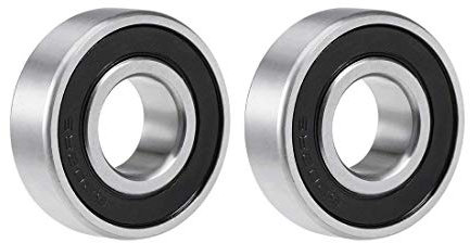 Movilideas - 2 Stück Kugelstopper, Kugellager 6202-2rs aus Stahl mit tiefem Nut, mit Gummidichtung, doppelseitig, 15 x 35 x 11 mm