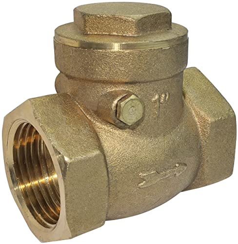AERZETIX - C53438 - Clapet anti-retour à battant - 1'' pouces - filetage Femelle-Femelle - Vanne non retour - en Laiton