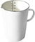 Mocinawon Enamel Measuring Cup, Coffee Milk Frothing Pitcher Cup With Anti-scalding Wooden Handle, Baking Measuring Tool For Coffee Shop Kitchen, 1000ml Capacity(Color:white)