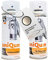 uniQum Spraydose Autolack + Klarlack für BMW MOTORCYCLES PLATIN BRONZE N97 Autolack Reparatur 2x 400 ml