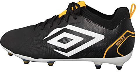 Umbro Tacos de fútbol Tocco II FG para Hombre, Zapatillas, Negro y Blanco, 44.5 EU