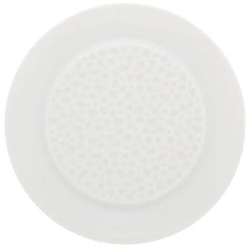 assiette à pain ronde 14 cm COLLECTION L PERLES DE ROSEE BLANCHES Par 6