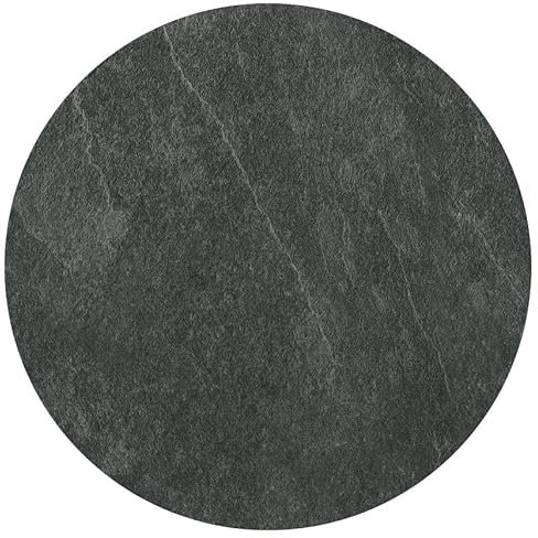 Harfield Roltex 38cm Round Serving Platter Cake Cheese Board Slate Oak Wood Style (Slate)