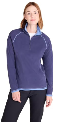 Mountain Warehouse Montana Womens Fleece Jumper | Durable & Lightweight Anti-Pill Ladies Half-Zip Top with Soft Microfleece for Warmth & Comfort, For Winter Layering