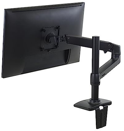 Ergotron - Braccio LX, supporto da scrivania per monitor ultrawide e piatt fino a 34 pollice, 3,2-11,3kg, VESA 75x75/100x100mm - Palo alto, Nero opaco (45-537-224)